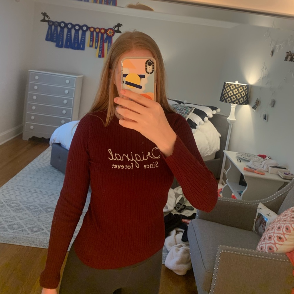 Original maroon long sleeve